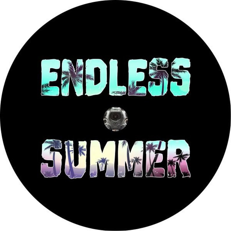 Endless Summer Sunrise Black Spare Tire Cover