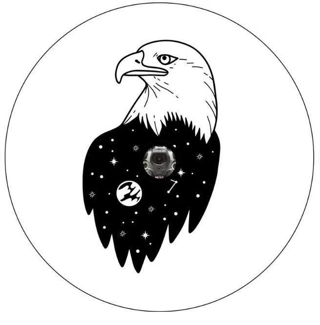 Eagle Constellation White Spare Tire Cover