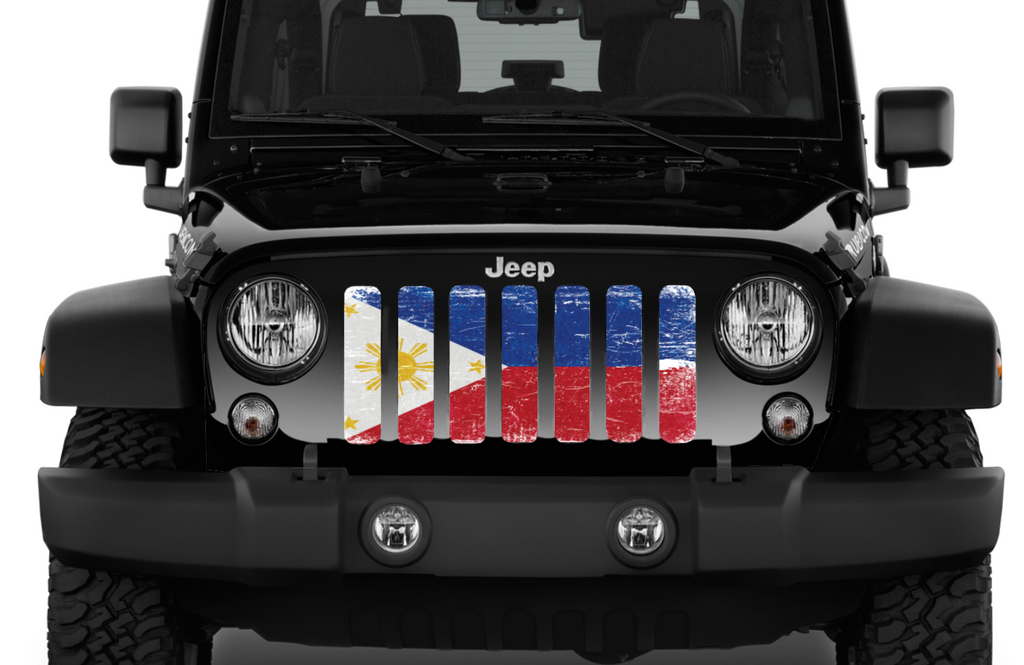 Filipino Flag Grille Insert