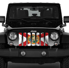 Waving Florida State Flag Grille Insert