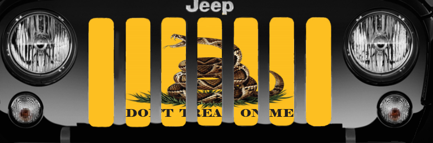 Gadsden Flag - Don't Tread On Me Grille Insert