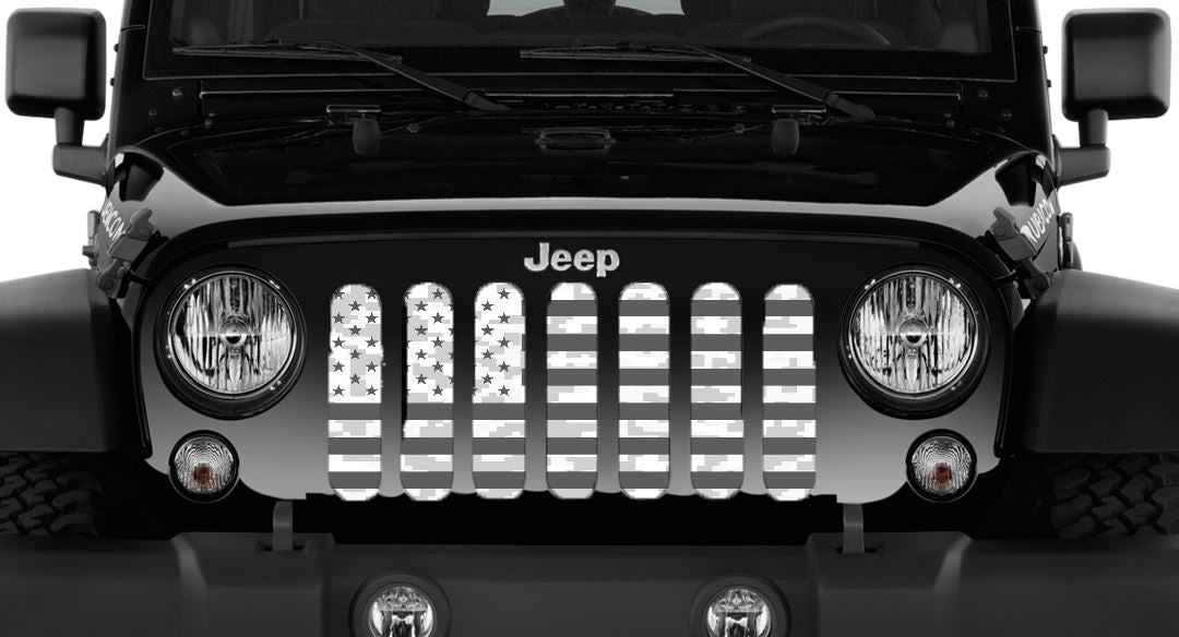 Ghost American Flag Digital Camo Grille Insert