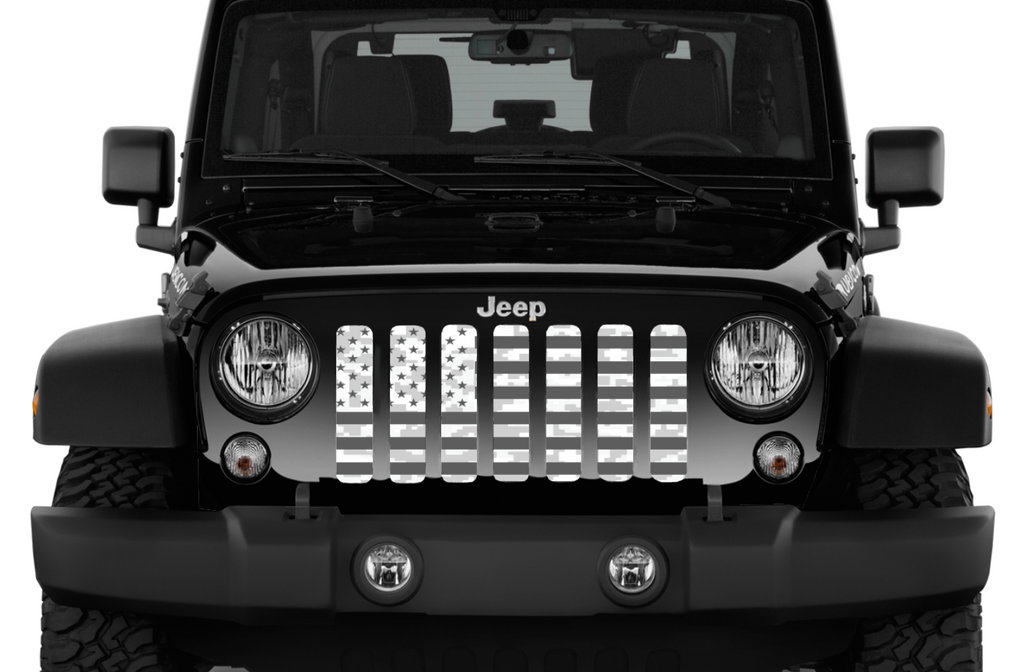 Ghost American Flag Digital Camo Grille Insert