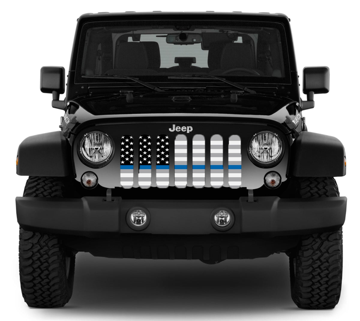 Ghost Tactical Back the Blue American Flag Grille Insert