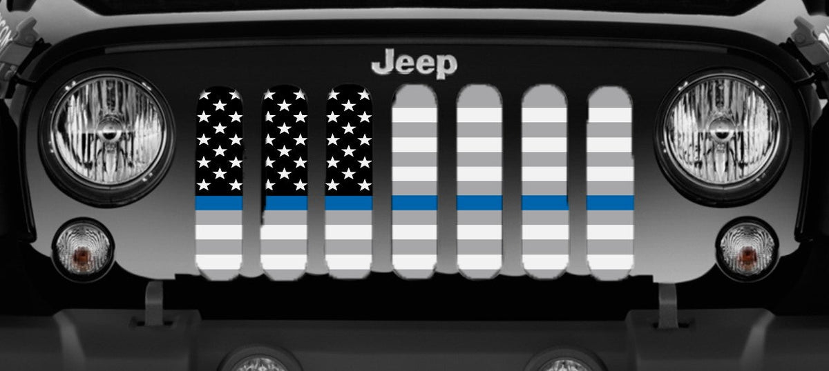 Ghost Tactical Back the Blue American Flag Grille Insert