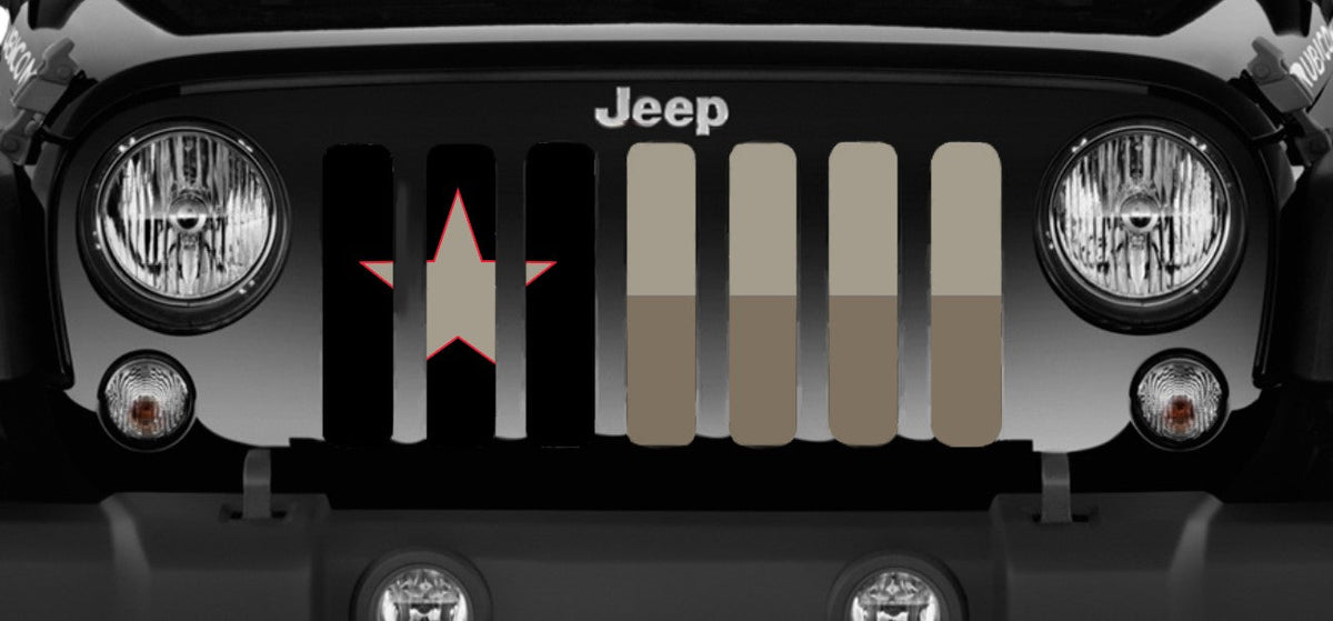 Gobi Texas Flag Grille Insert