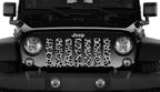 Platinum Gray Leopard Print Grille Insert