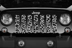 Platinum Gray Leopard Print Grille Insert