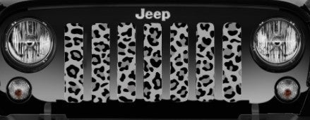 Platinum Gray Leopard Print Grille Insert