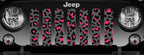 Platinum Gray and Pink Leopard Print Grille Insert