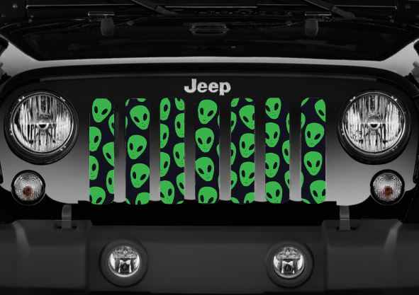 Green Aliens Grille Insert