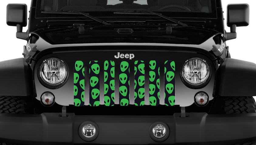 Green Aliens Grille Insert