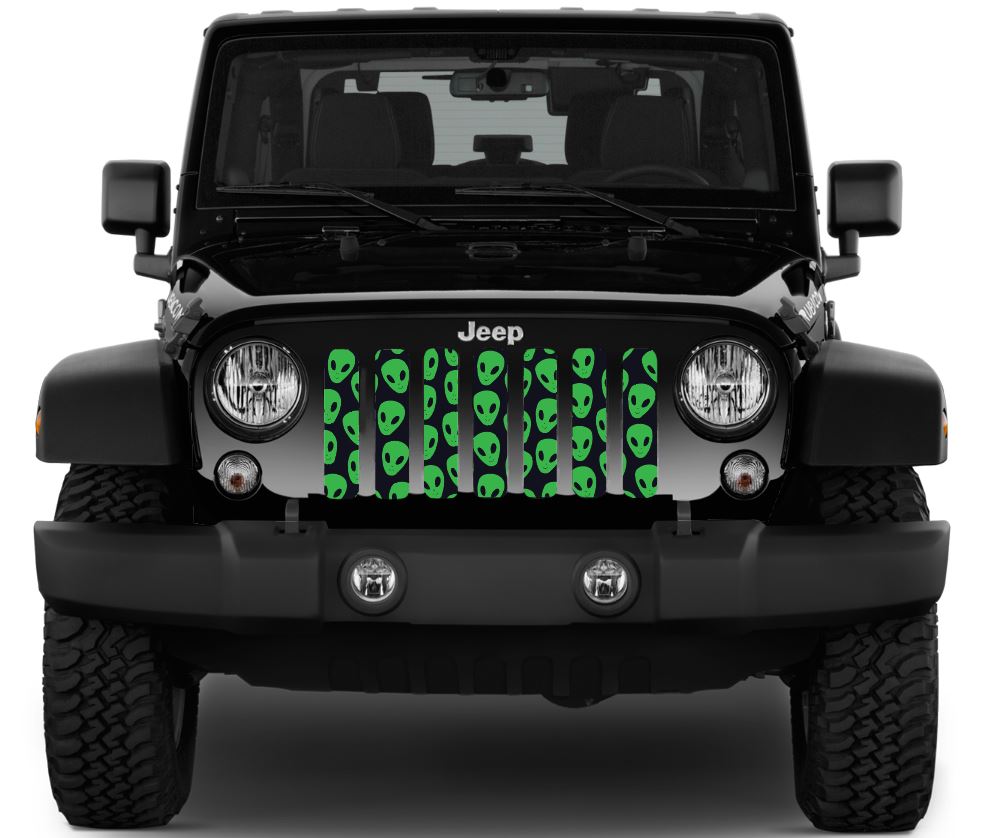 Green Aliens Grille Insert