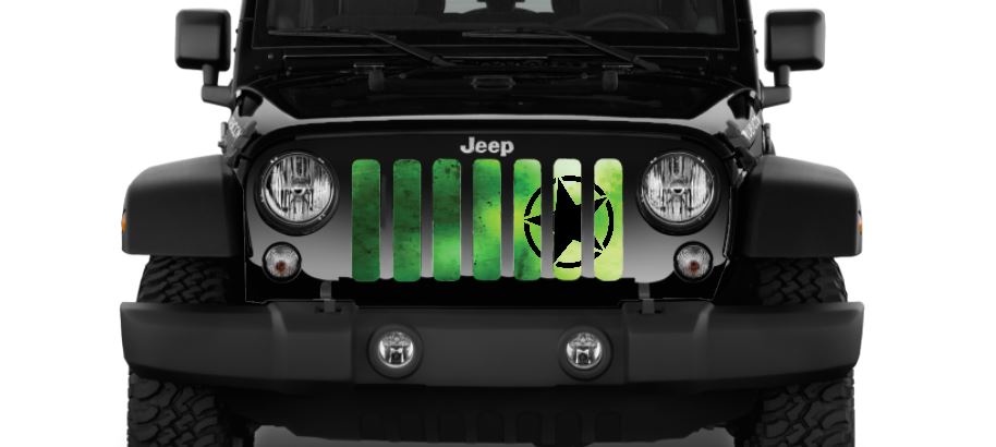 Oscar Mike Green Ombre Grille Insert