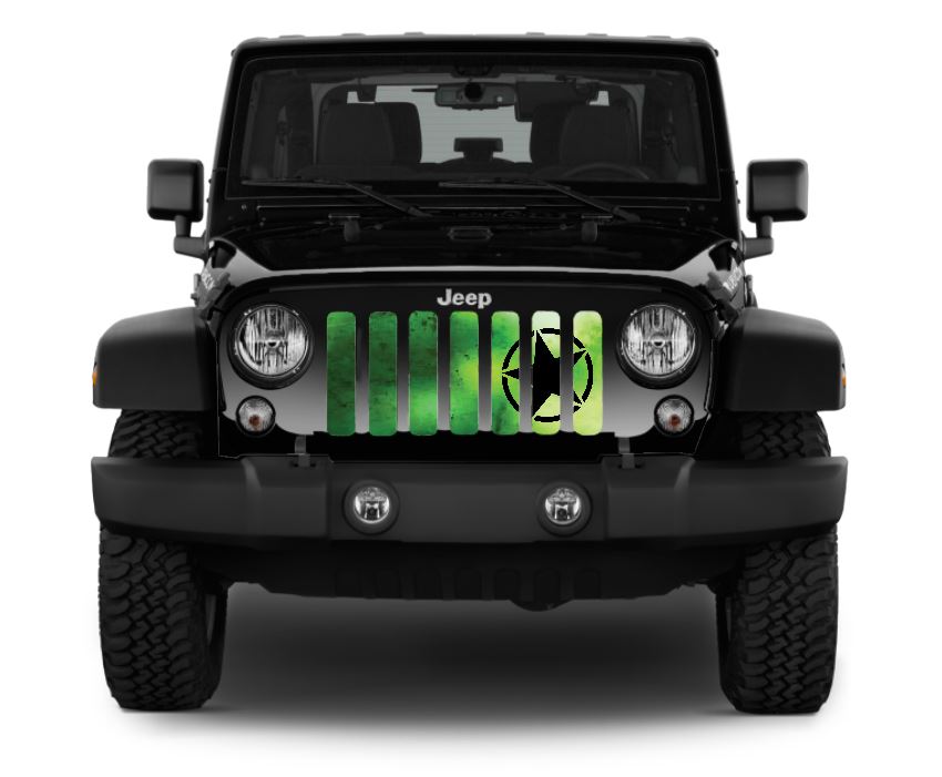 Oscar Mike Green Ombre Grille Insert
