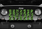 Platinum Green Zebra Print Grille Insert