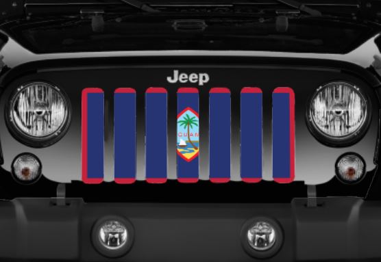 Guam Flag Grille Insert