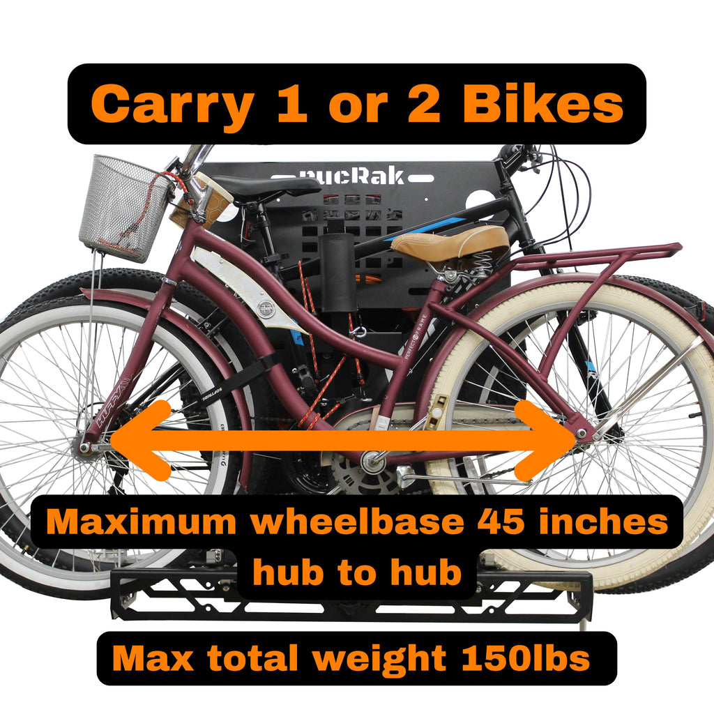 Swing Away Hitch Cargo Carrier & Bike Rack for SUVs, Trucks & RVs | rucRak GUNNY