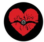 Heart Lips Kiss Spare Tire Cover