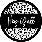 Hey Y'all Leopard Spare Tire Cover