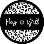 Hey Y'all Leopard Spare Tire Cover