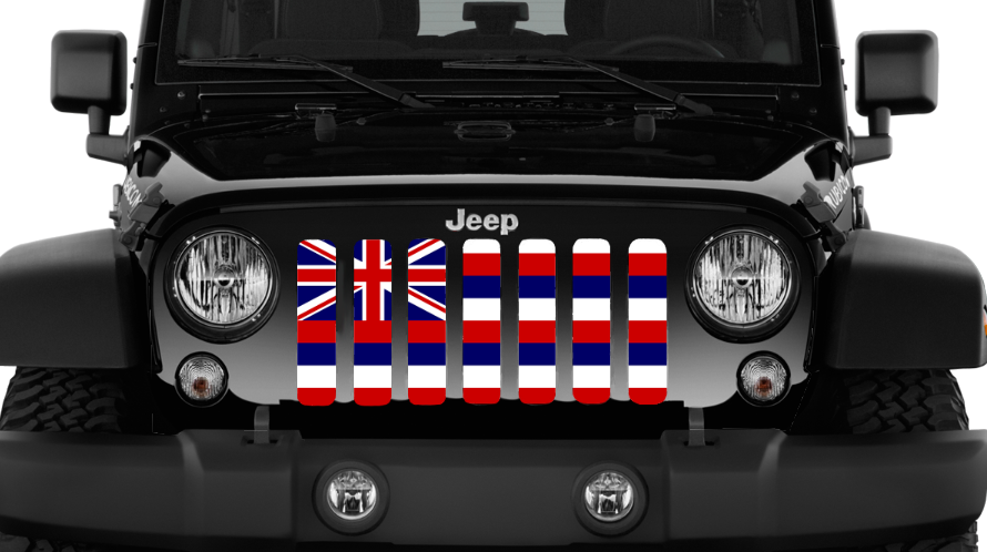 Hawaii State Flag Grille Insert
