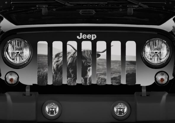 Highland Cow Grille Insert