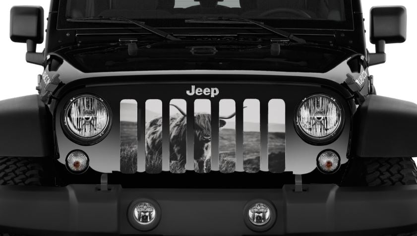 Highland Cow Grille Insert