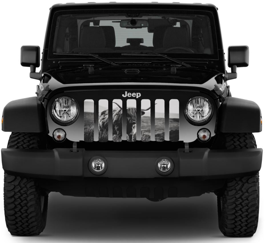 Highland Cow Grille Insert