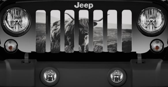 Highland Cow Grille Insert