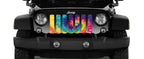 Hippie Life Tie Dye Grille Insert