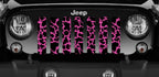 Hot Pink Cow Hide Grille Insert