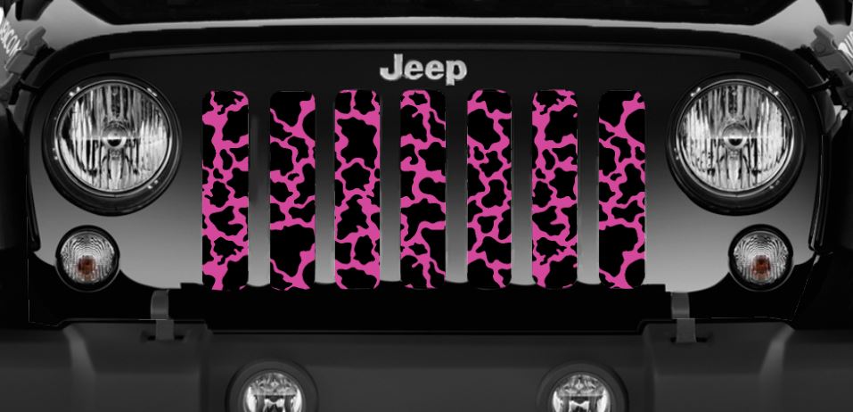 Hot Pink Cow Hide Grille Insert