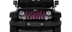Hot Pink Cow Hide Grille Insert