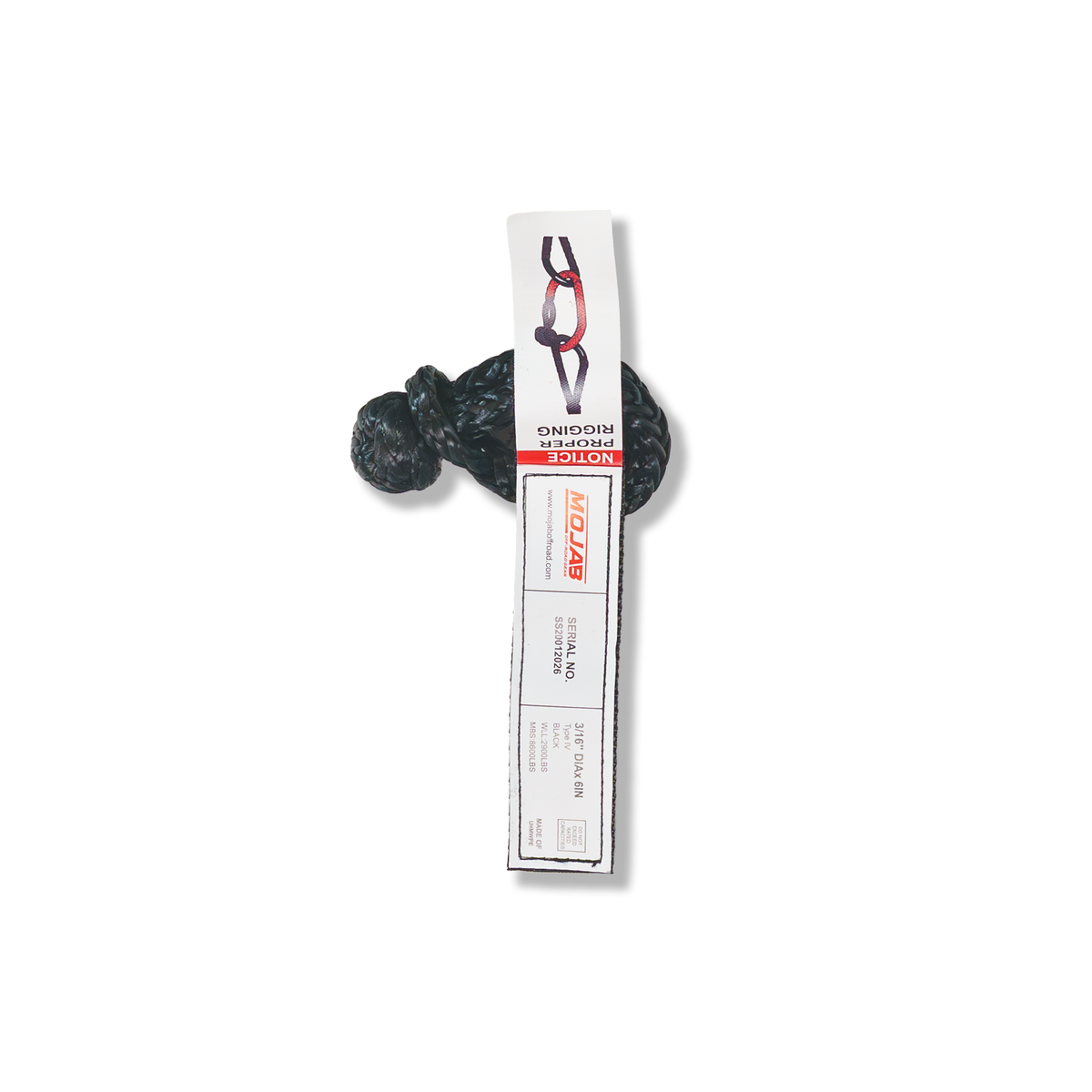 Micro Soft Shackle 3/16'' x 6'' – Keychain & Recovery