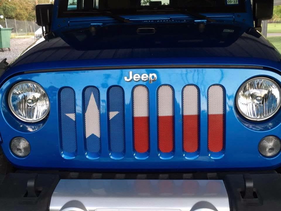 Texas State Flag Grille Insert