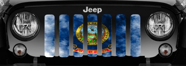Idaho Grunge State Flag Grille Insert