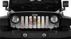 Illinois Grunge State Flag Grille Insert