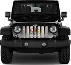 Illinois Grunge State Flag Grille Insert