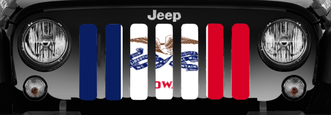 Iowa State Flag Grille Insert