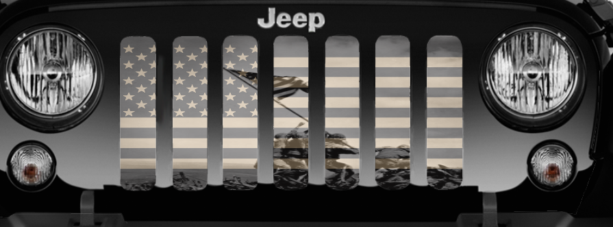 Iwo Jima American Flag Grille Insert