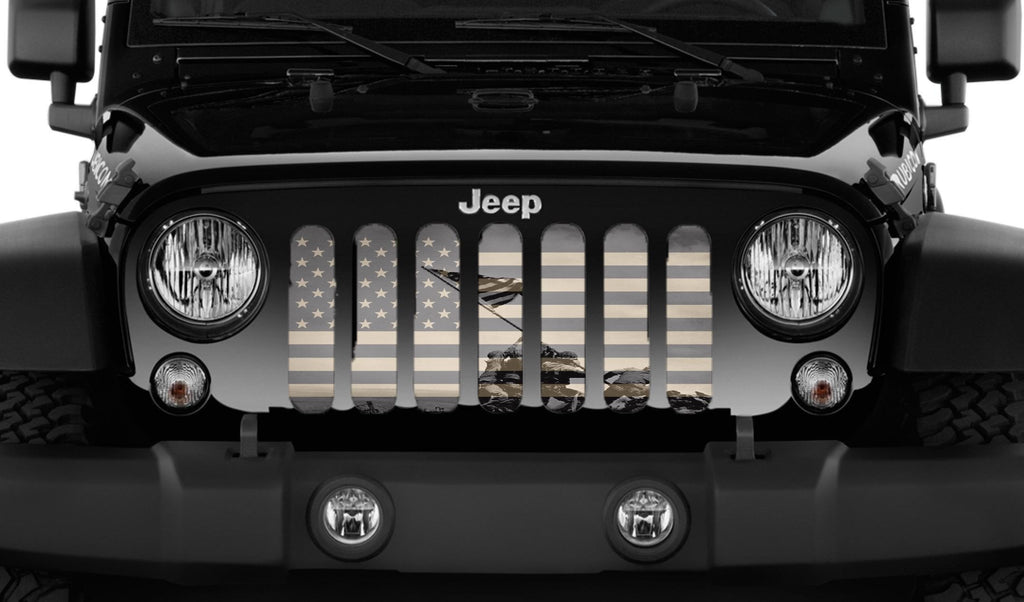 Iwo Jima American Flag Grille Insert
