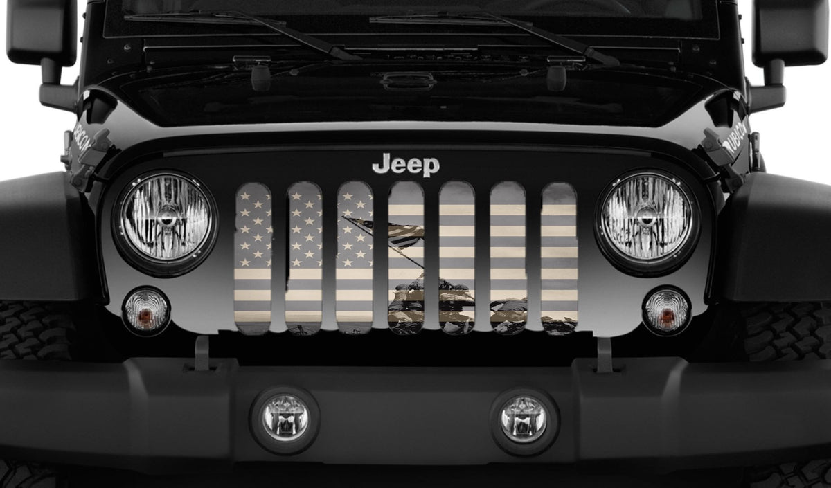 Iwo Jima American Flag Grille Insert