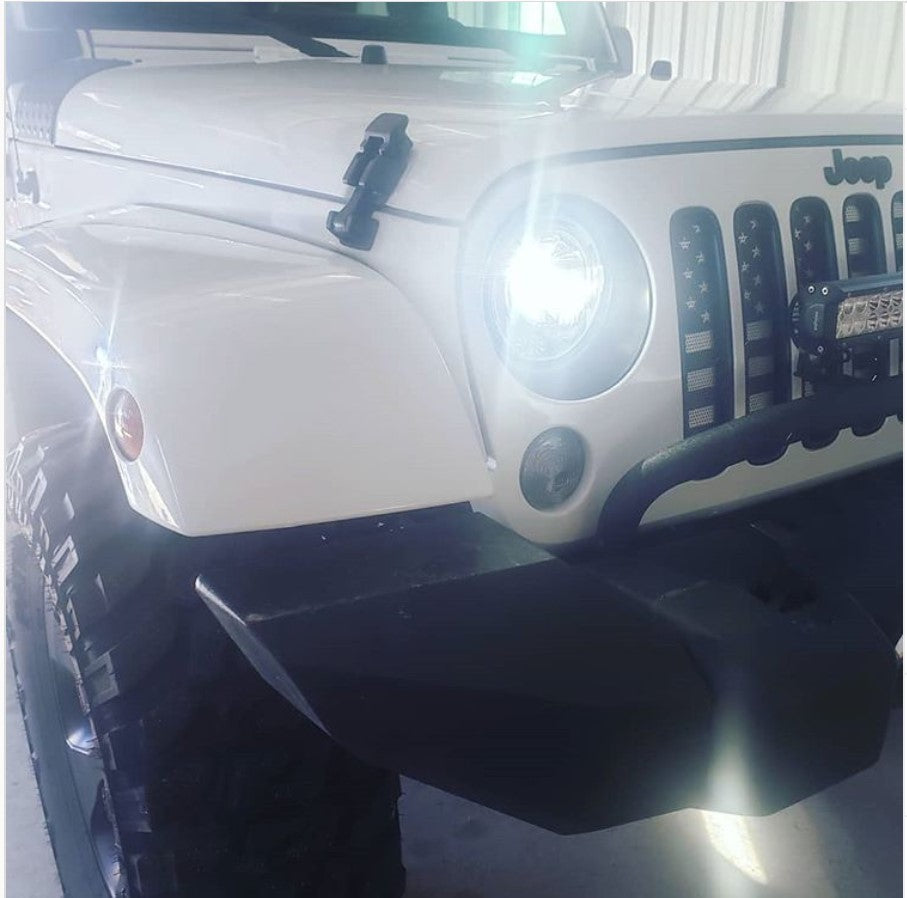 Black and White American Flag Grille Insert