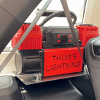 Thor's Lightning Refuge MOLLE Portable Air Compressor Storage Mount for Jeep Wrangler JLU 4-Door Hard Top 2018-2026