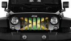 Jamaican Grunge Flag Grille Insert