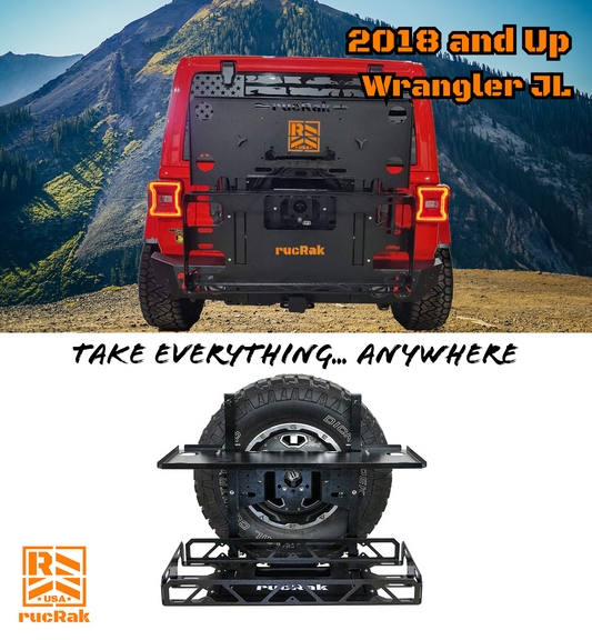 The Grunt Modular Cargo System Cargo Carrier / Bike Rack – Jeep Wrangler (2018 & UP JL)