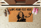 Kamala Wipe Feet Here Welcome Mat