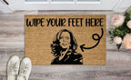Kamala Wipe Feet Here Welcome Mat