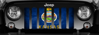 Kansas Grunge State Flag Grille Insert